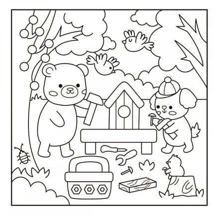 Comfy Goods | Cute Friends | Para Colorir com Canetinhas