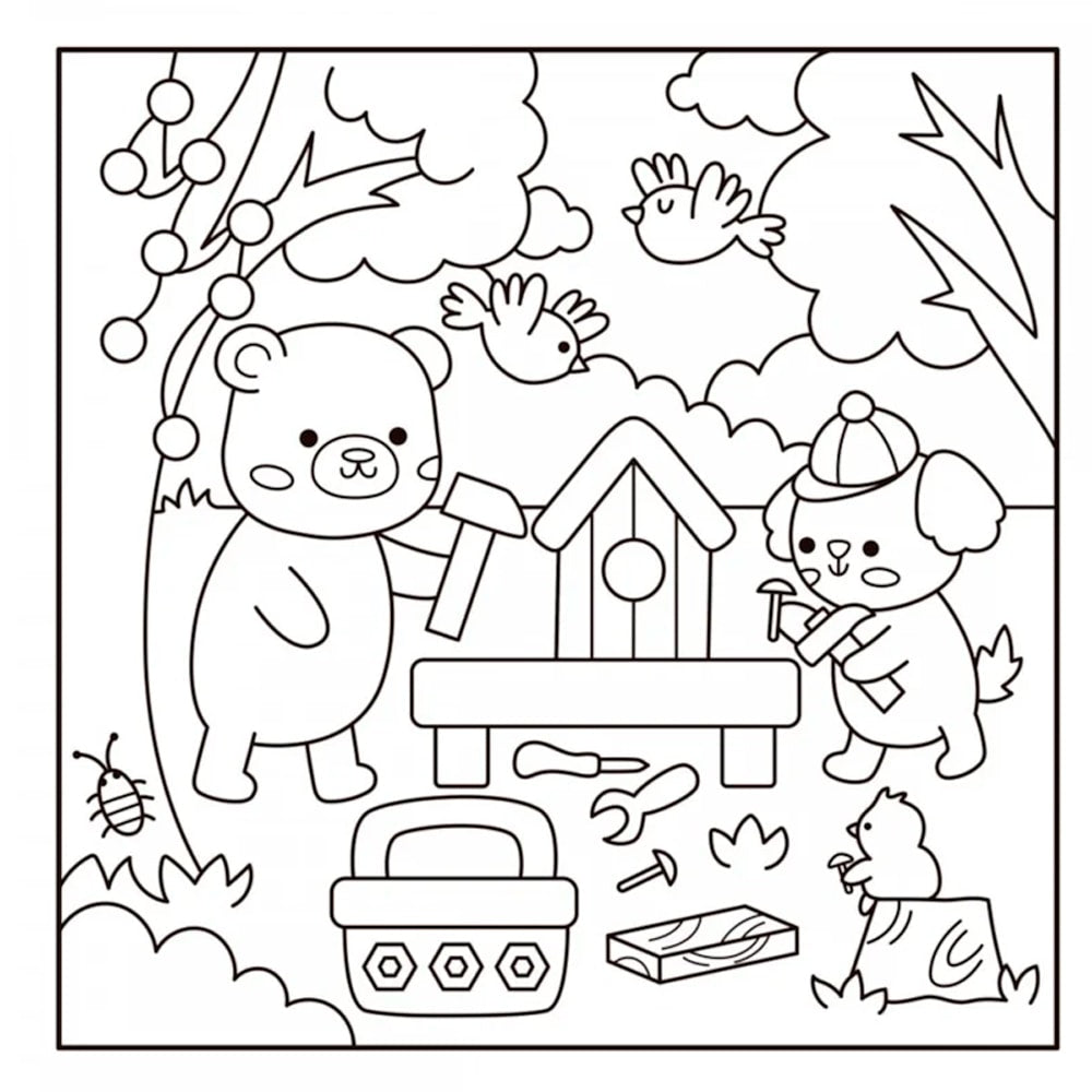 Comfy Goods | Cute Friends | Para Colorir com Canetinhas