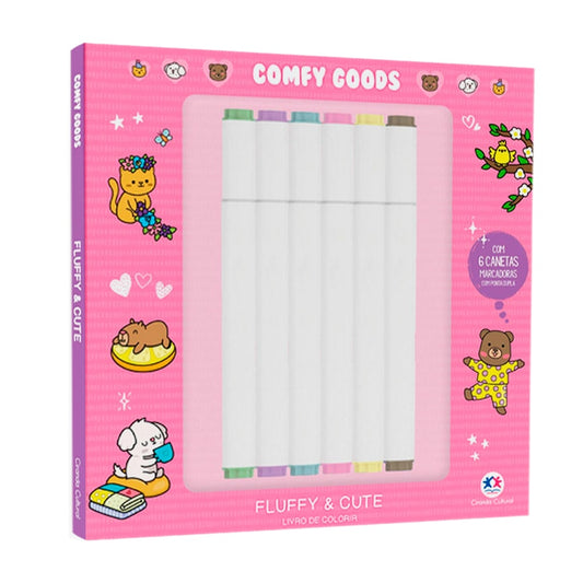 Comfy Goods | Fluffy and Cute | Para Colorir com Canetinhas