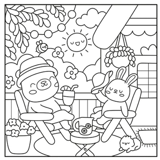 Comfy Goods | Fluffy and Cute | Para Colorir com Canetinhas