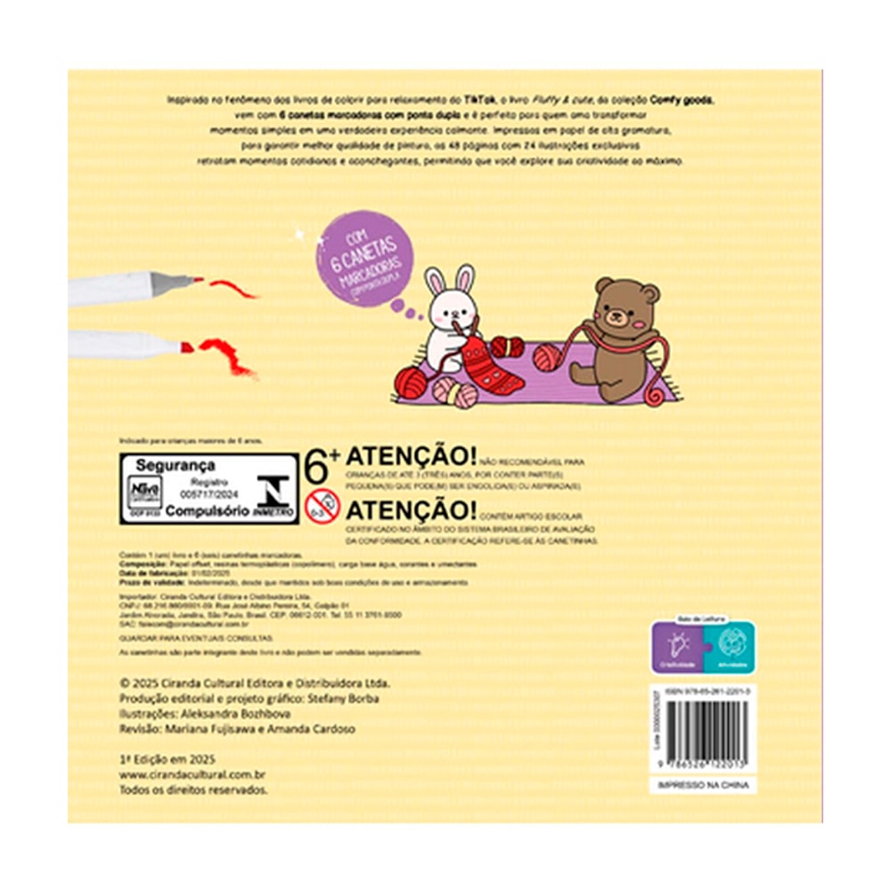 Comfy Goods | Fluffy and Cute | Para Colorir com Canetinhas