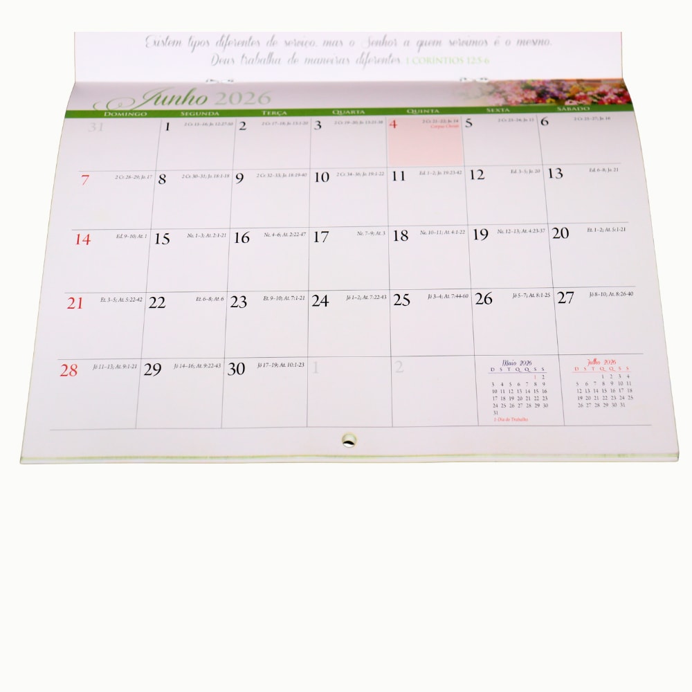 Calendário de Parede 2026  | Mulheres | Pão Diário