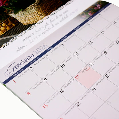 Calendário de Parede 2026  | Mulheres | Pão Diário