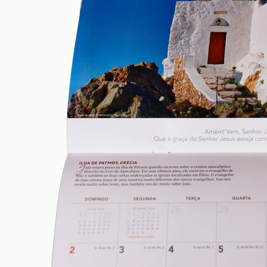 Calendário de Parede 2026  | Terras Bíblicas | Pão Diário