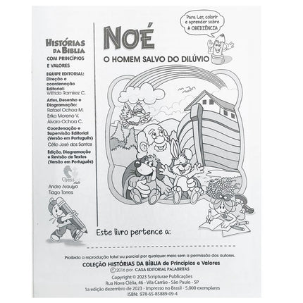 Noé o Homem Salvo do Dilúvio | Histórias da Bíblia Com Princípios e Valores 1