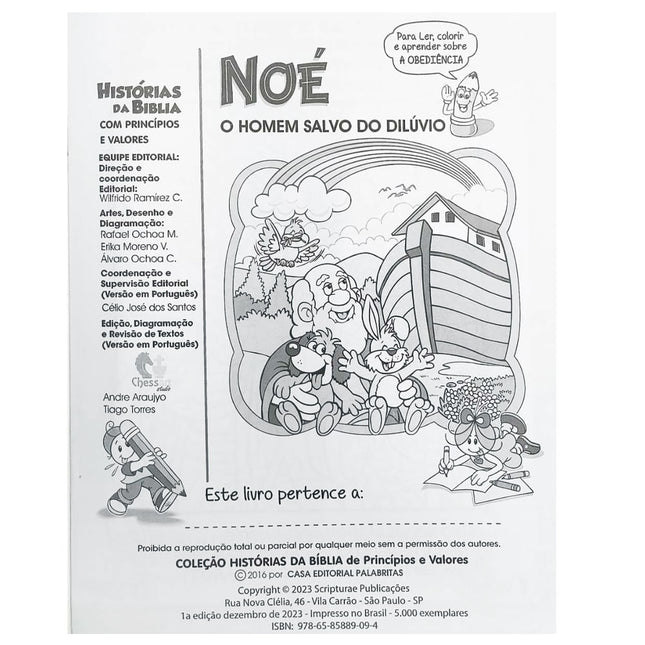 Noé o Homem Salvo do Dilúvio | Histórias da Bíblia Com Princípios e Valores 1