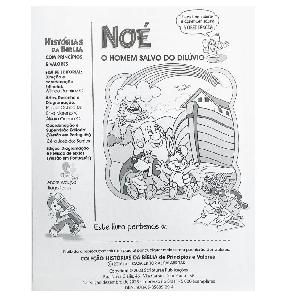 Noé o Homem Salvo do Dilúvio | Histórias da Bíblia Com Princípios e Valores 1