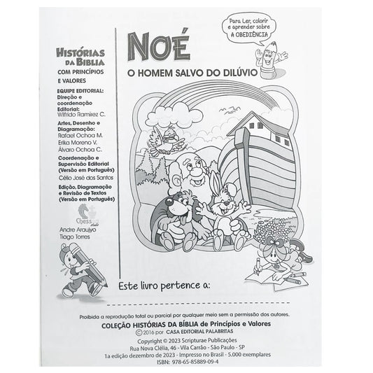Noé o Homem Salvo do Dilúvio | Histórias da Bíblia Com Princípios e Valores 1