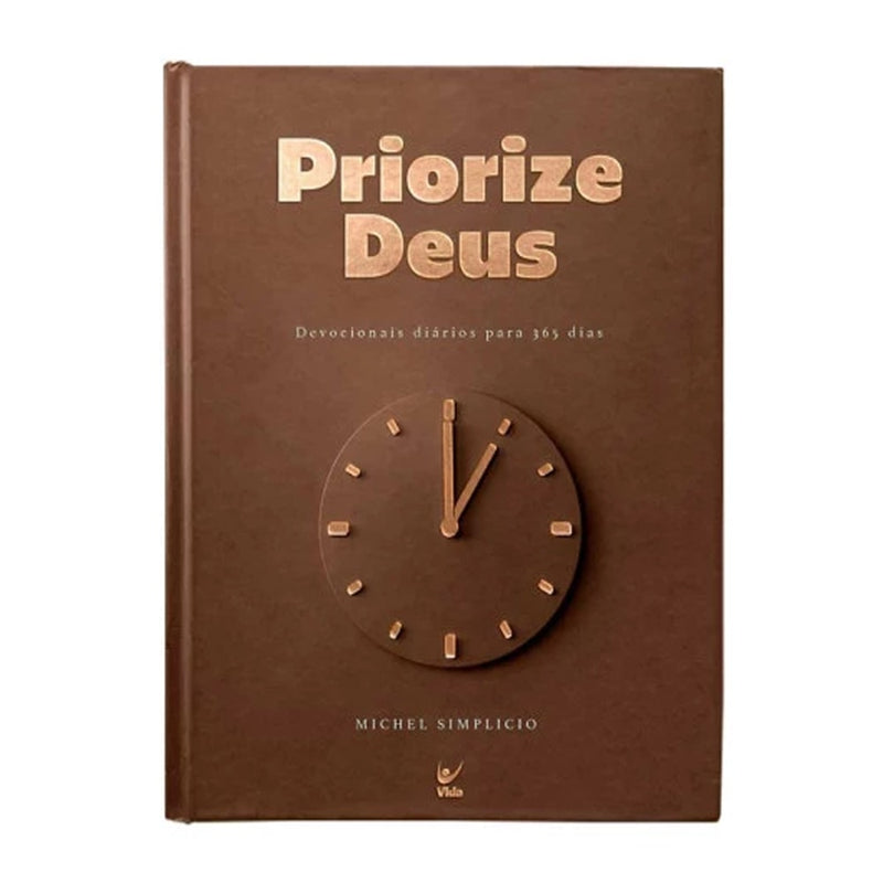 Devocional Priorize Deus 2026 | Marrom | Michel Simplício