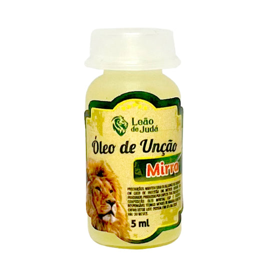 Óleo de Unção 5 ml | Leão de Judá | Mirra