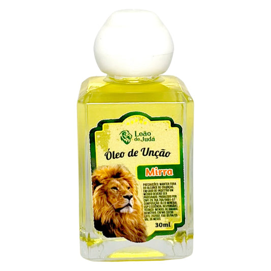 Óleo de Unção 30 ml | Leão de Judá | Mirra