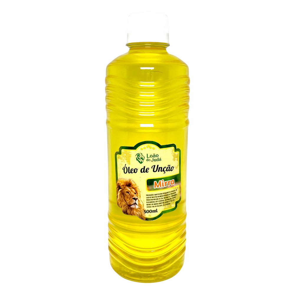 Óleo de Unção 500 ml | Leão de Judá | Mirra