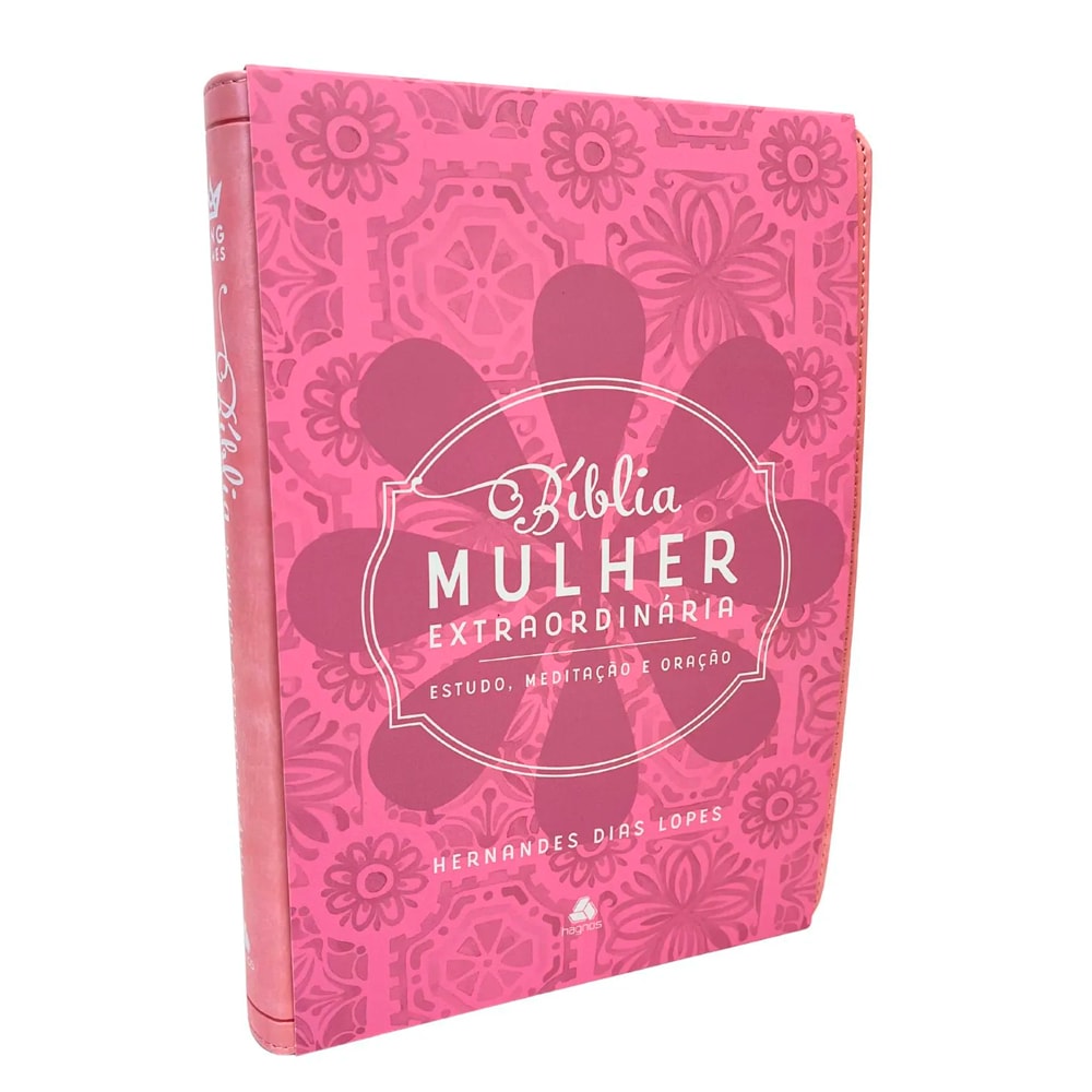 Bíblia Mulher Extraordinária | King James Clássica | Hernandes Dias Lopes | Rosa