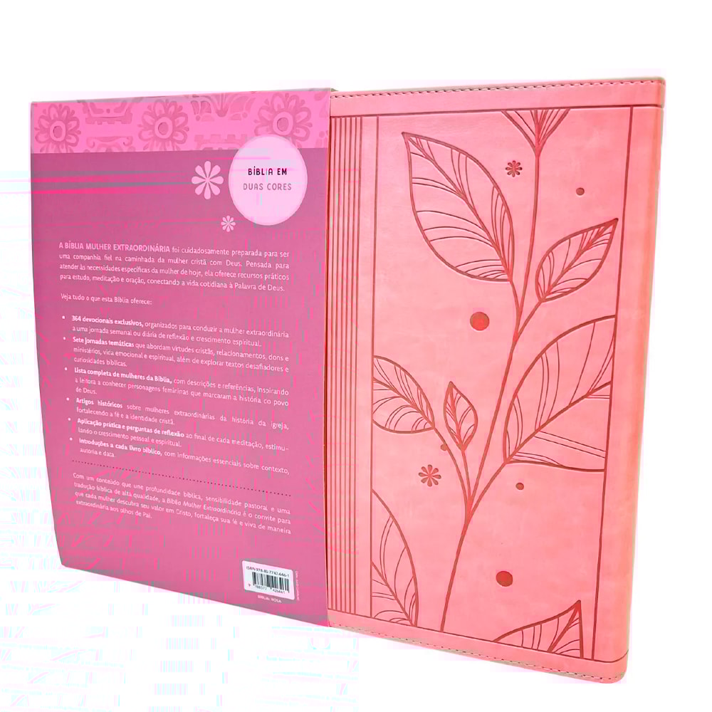 Bíblia Mulher Extraordinária | King James Clássica | Hernandes Dias Lopes | Rosa