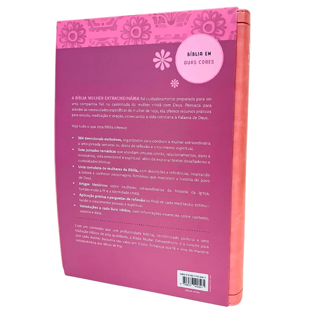 Bíblia Mulher Extraordinária | King James Clássica | Hernandes Dias Lopes | Rosa