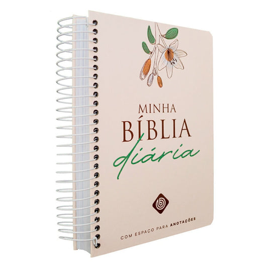 Minha Bíblia Diária Tulipa | NVI | Com Espaços Para Anotações | Capa Dura