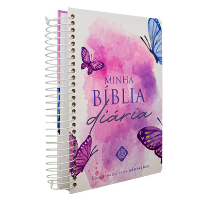 Minha Bíblia Diária Borboleta | NVI | Com Espaços Para Anotações | Capa Dura
