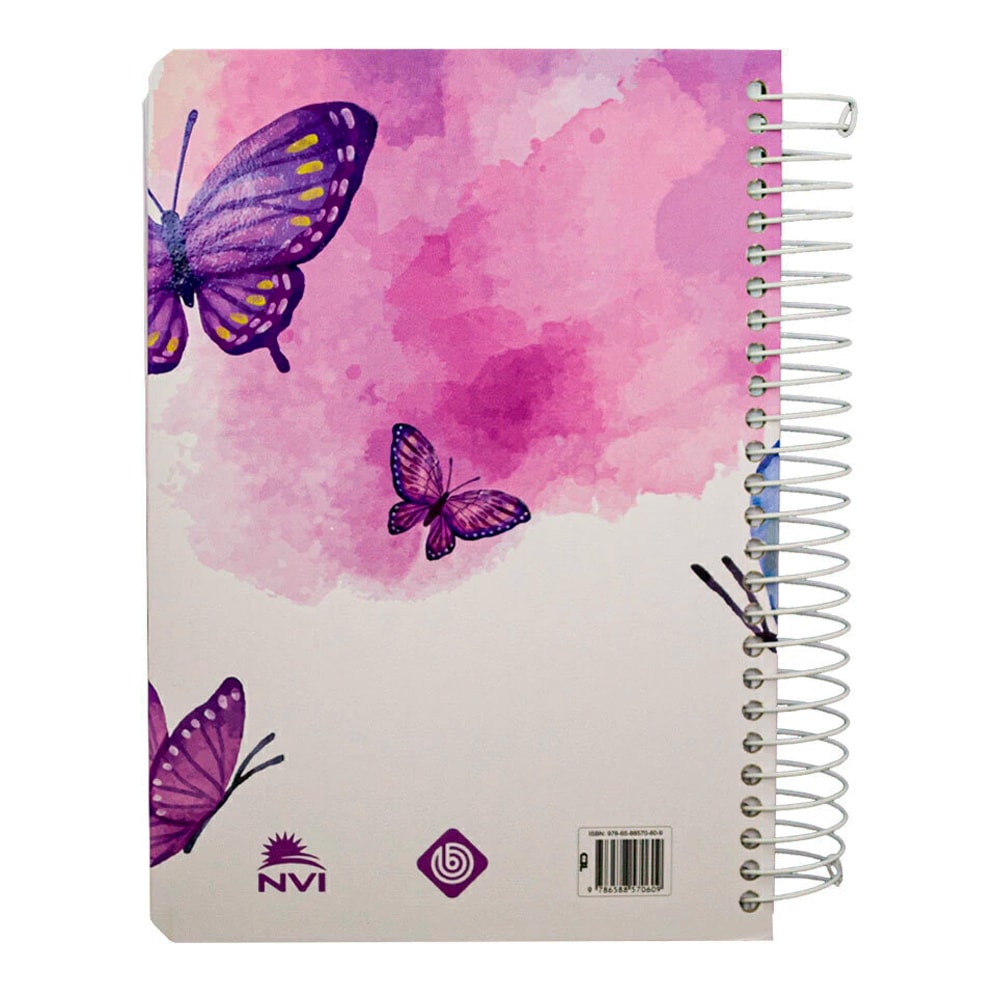 Minha Bíblia Diária Borboleta | NVI | Com Espaços Para Anotações | Capa Dura