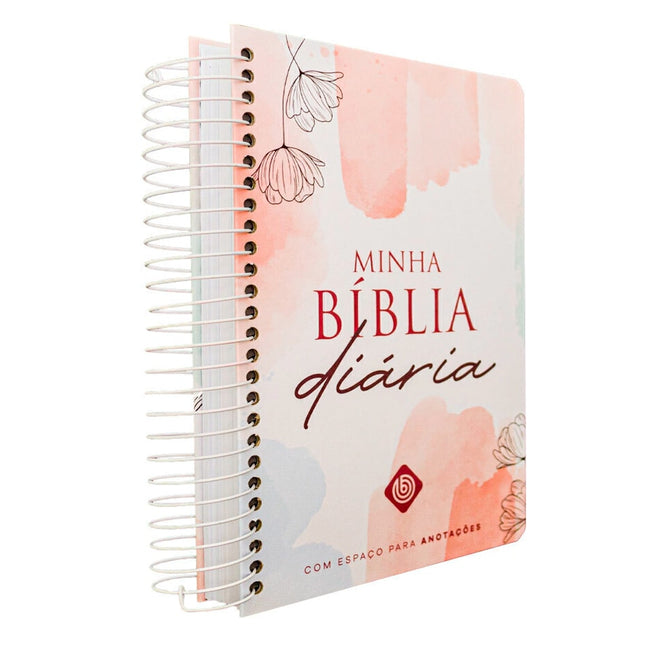 Minha Bíblia Diária Tinta Água | NVI | Com Espaços Para Anotações | Capa Dura