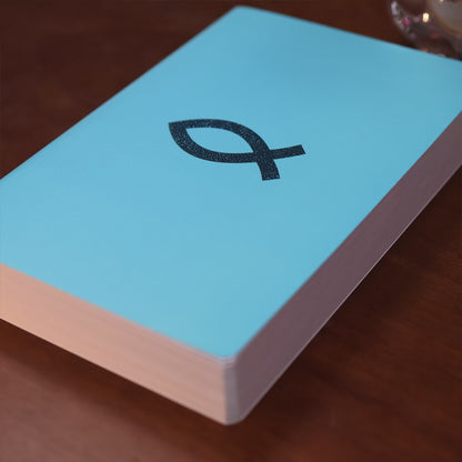 Bíblia Sagrada Peixe | NVI | Capa Flexível Azul