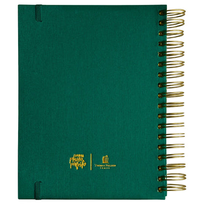 Planner Meu Plano Perfeito | Capa Dura Com Tecido Verde