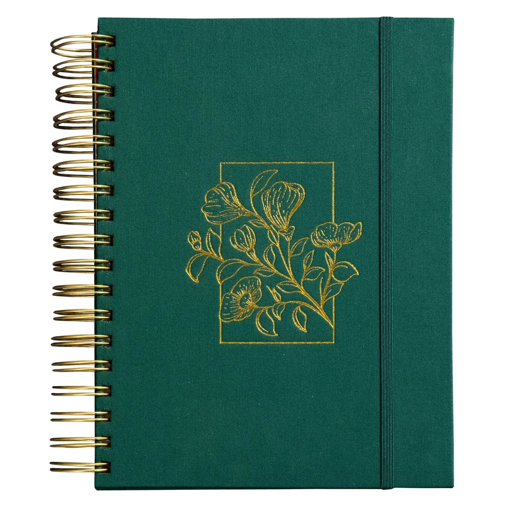 Planner Meu Plano Perfeito | Capa Dura Com Tecido Verde