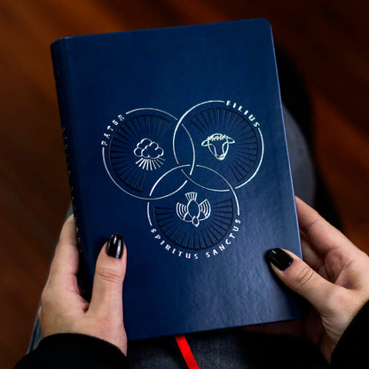 Bíblia Trindade | ARA | Letra Grande | Capa Couro Sintético Azul