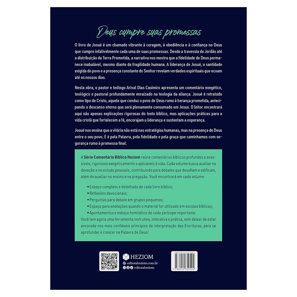 Josué | Série Comentário Bíblico Heziom | Arival Dias Casimiro