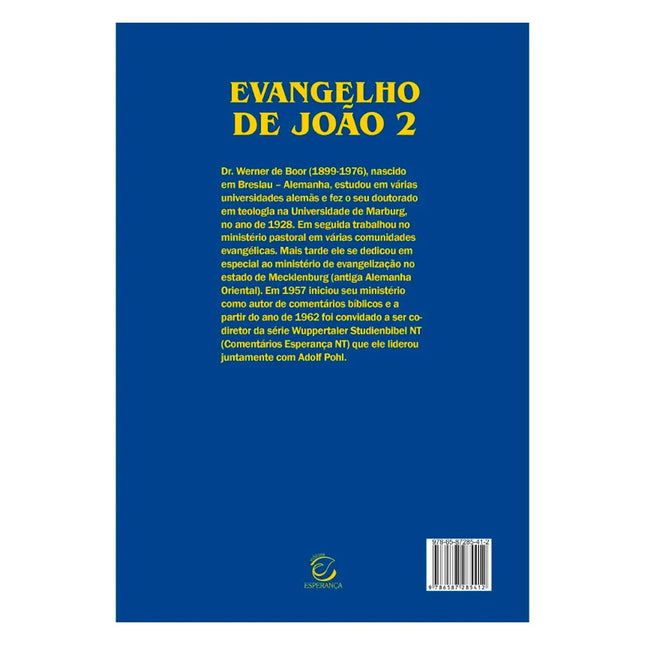 Evangelho de Joao II | Werner de Boor  | 2ª Edição