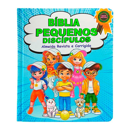 Bíblia Pequenos Discípulos | ARC | Letra Grande | Capa Dura Azul | Edição Ampliada