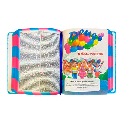Bíblia Pequenos Discípulos | ARC | Letra Grande | Capa Dura Azul | Edição Ampliada