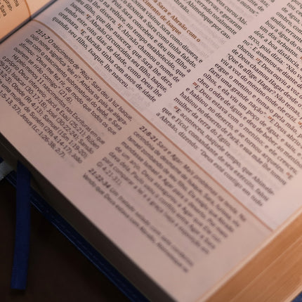 Bíblia de Estudo Hagnos | King James | Capa Luxo Azul
