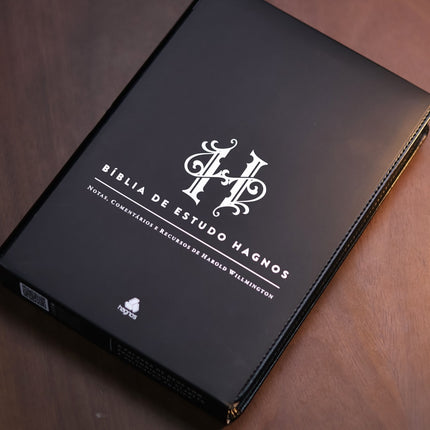 Bíblia de Estudo Hagnos | King James | Capa Luxo Preta