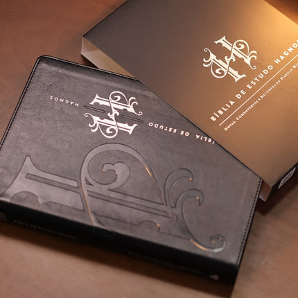 Bíblia de Estudo Hagnos | King James | Capa Luxo Preta