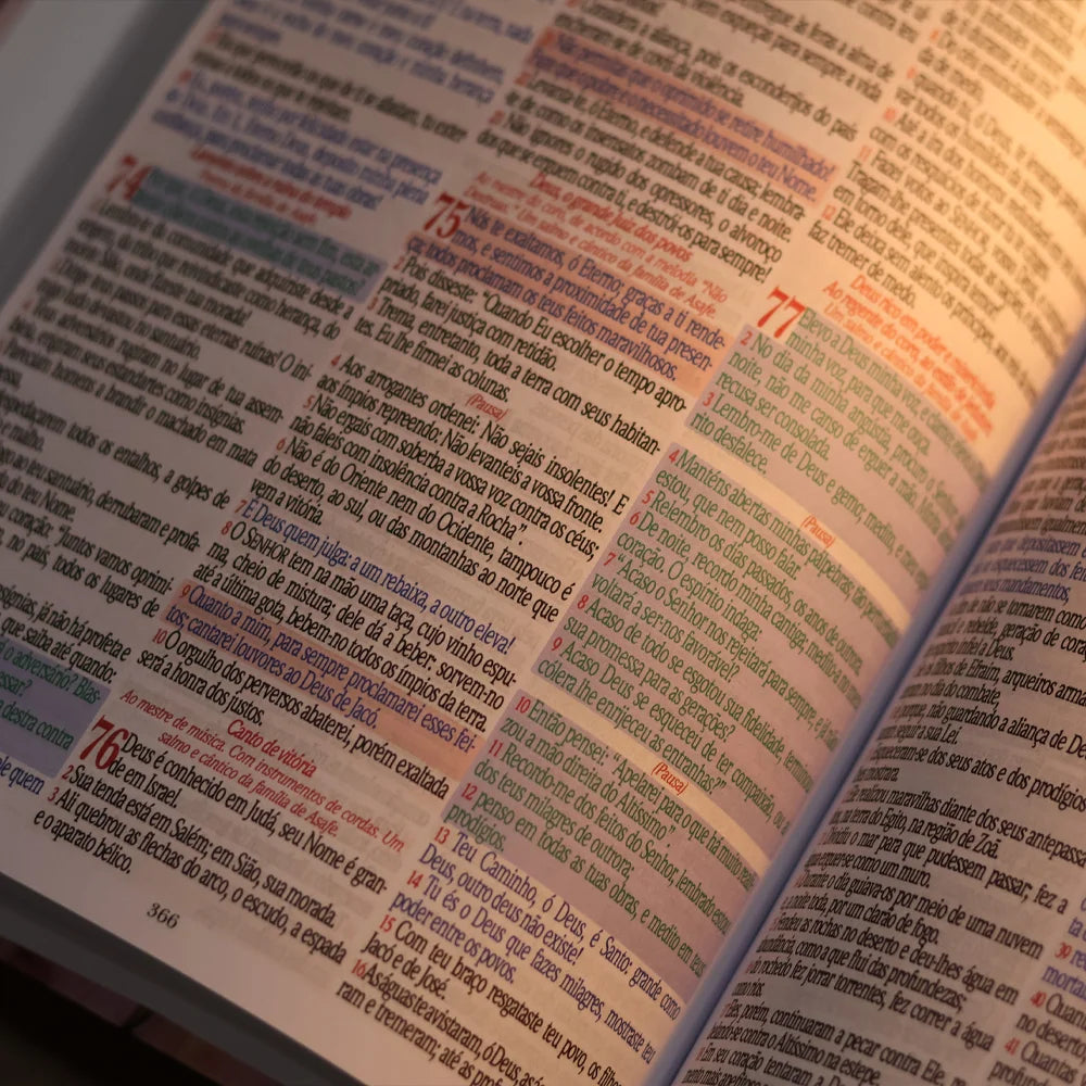 Bíblia King James 1611 Rosa e Hortencia | Textos e Mapas Coloridos | Capa Dura