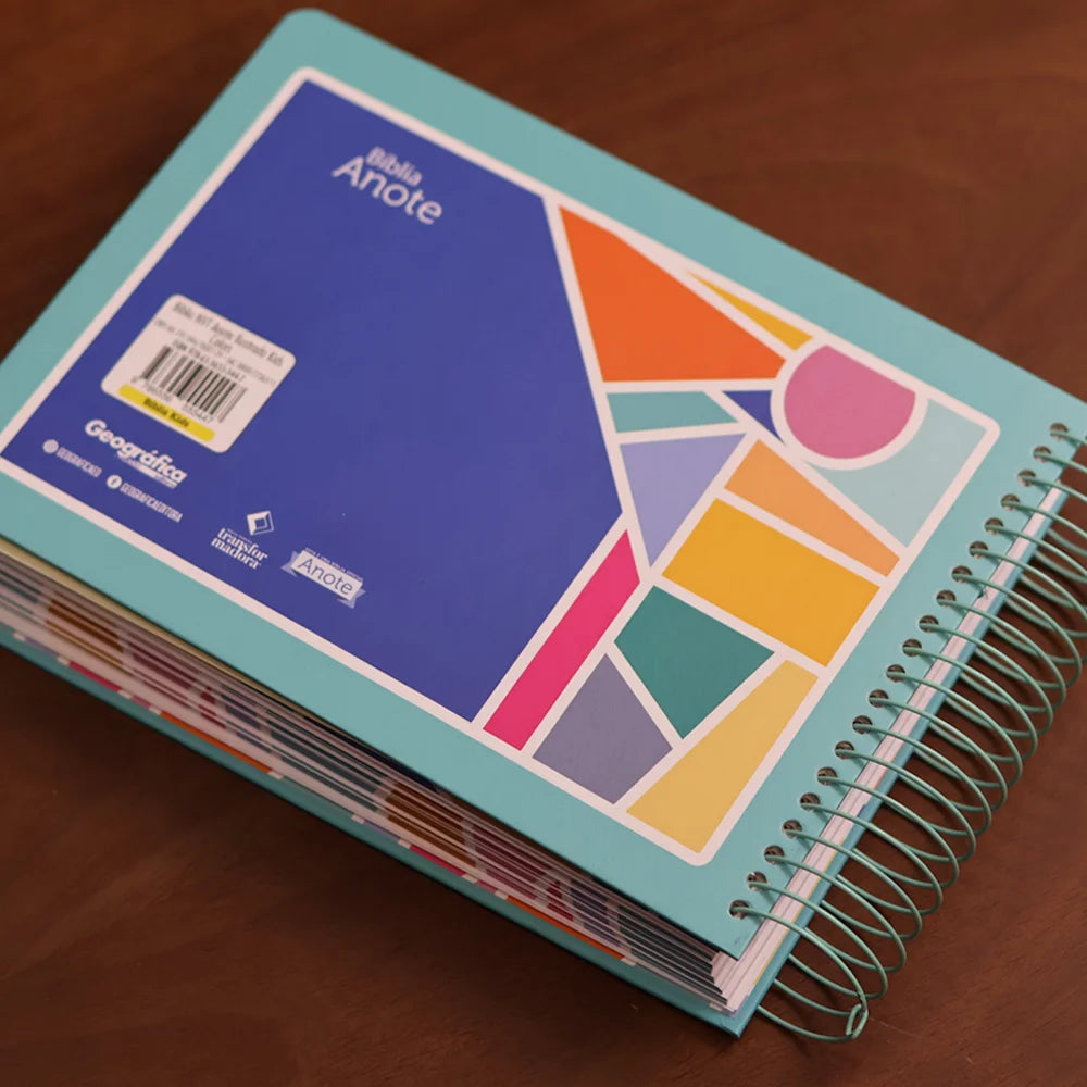 Bíblia Ilustrada Anote Kids | NVT | Capa Dura Colors