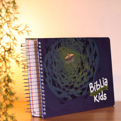 Bíblia Ilustrada Anote Kids | NVT | Capa Dura Peixinhos