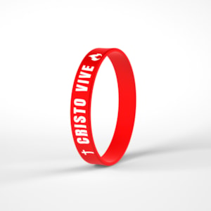 Pulseira de Silicone Vermelha | Cristo Vive