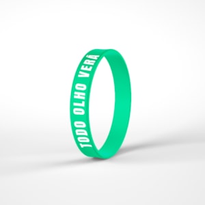 Pulseira de Silicone Verde Floresta | Todo Olho Verá