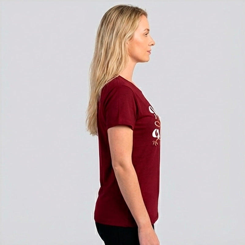 Camiseta Feminina Vermelha | Mulher Virtuosa | P