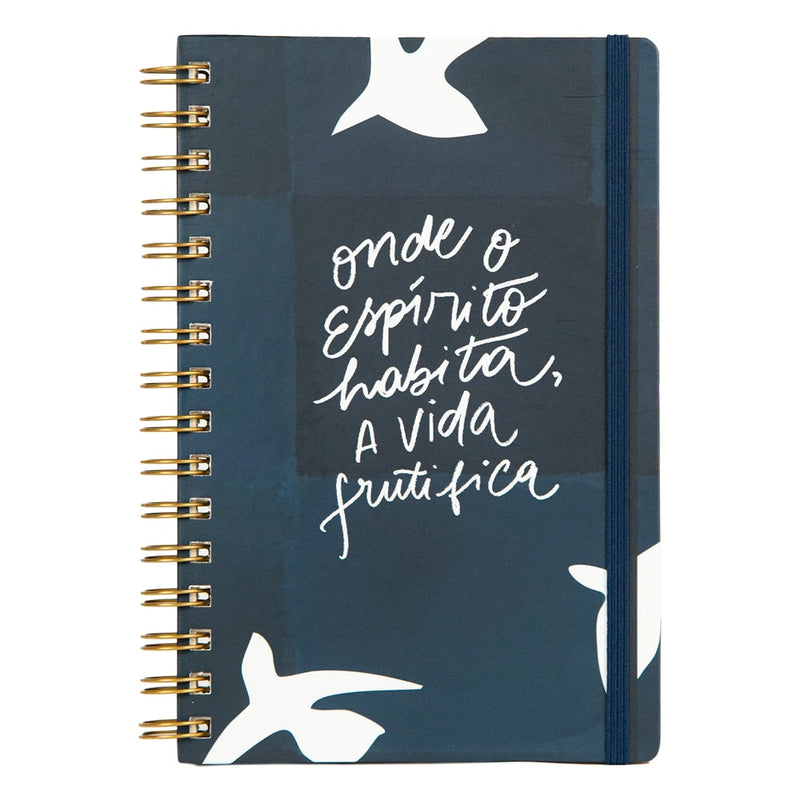 Caderno Espírito | Pássaros | Azul