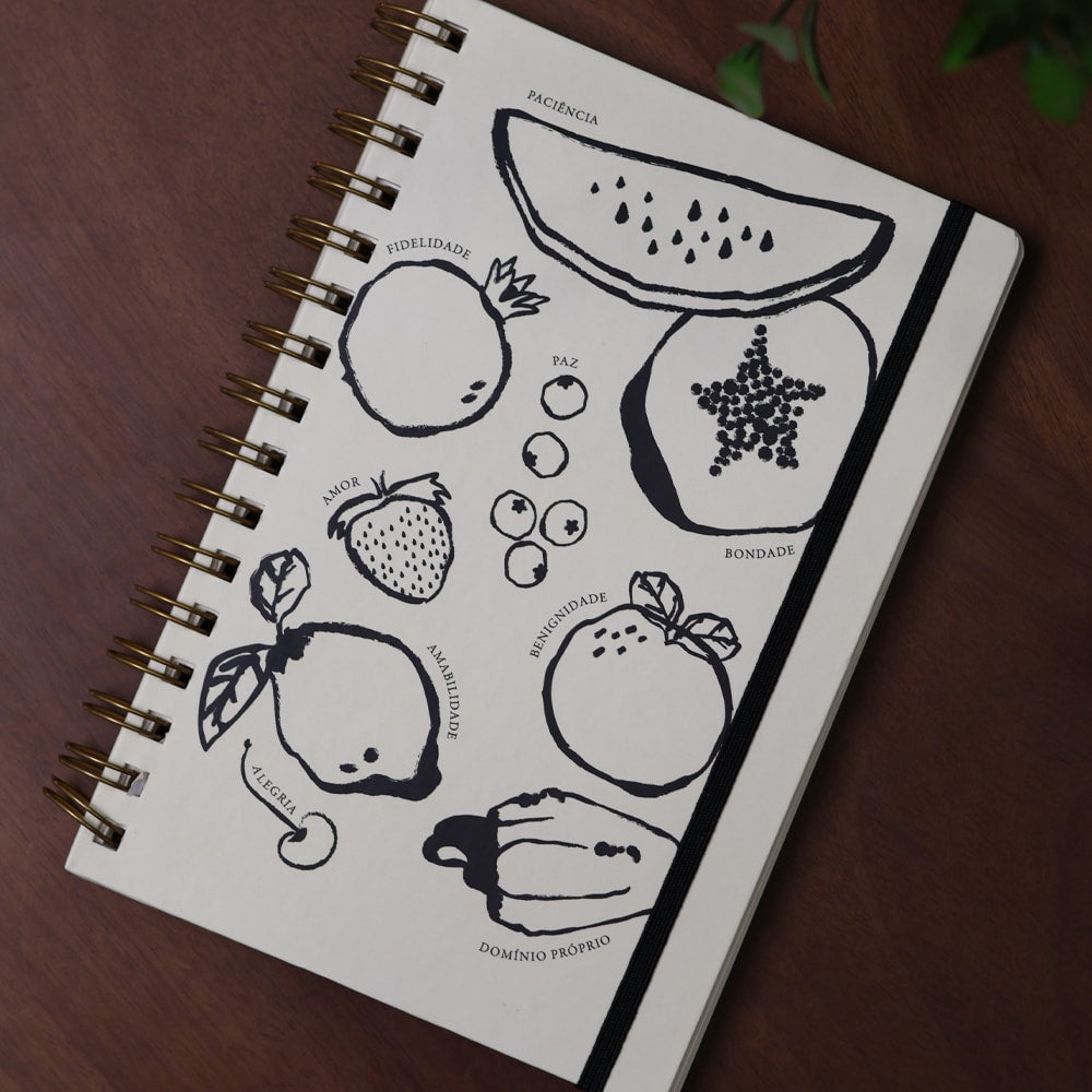 Caderno Fruto do Espírito | Frutos| Bege
