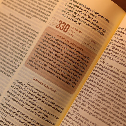 Bíblia Diária Coração Florido | NVI | Leitura Perfeita | Capa Dura C/ Tecido