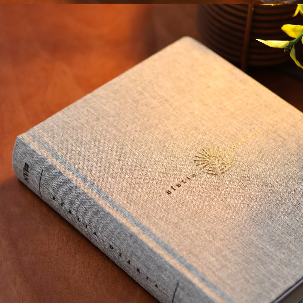 Bíblia Diária Cinza | NVI | Leitura Perfeita | Capa Dura C/ Tecido