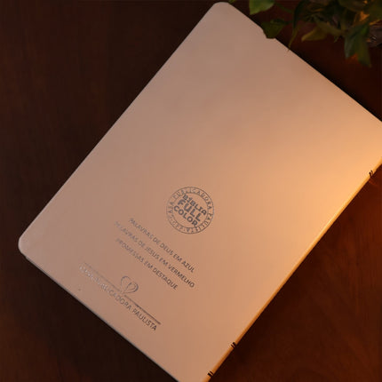 Bíblia Sagrada | Letra Gigante | ARC | C/ Harpa e Corinhos | Capa Premium Luxo Flores Branca