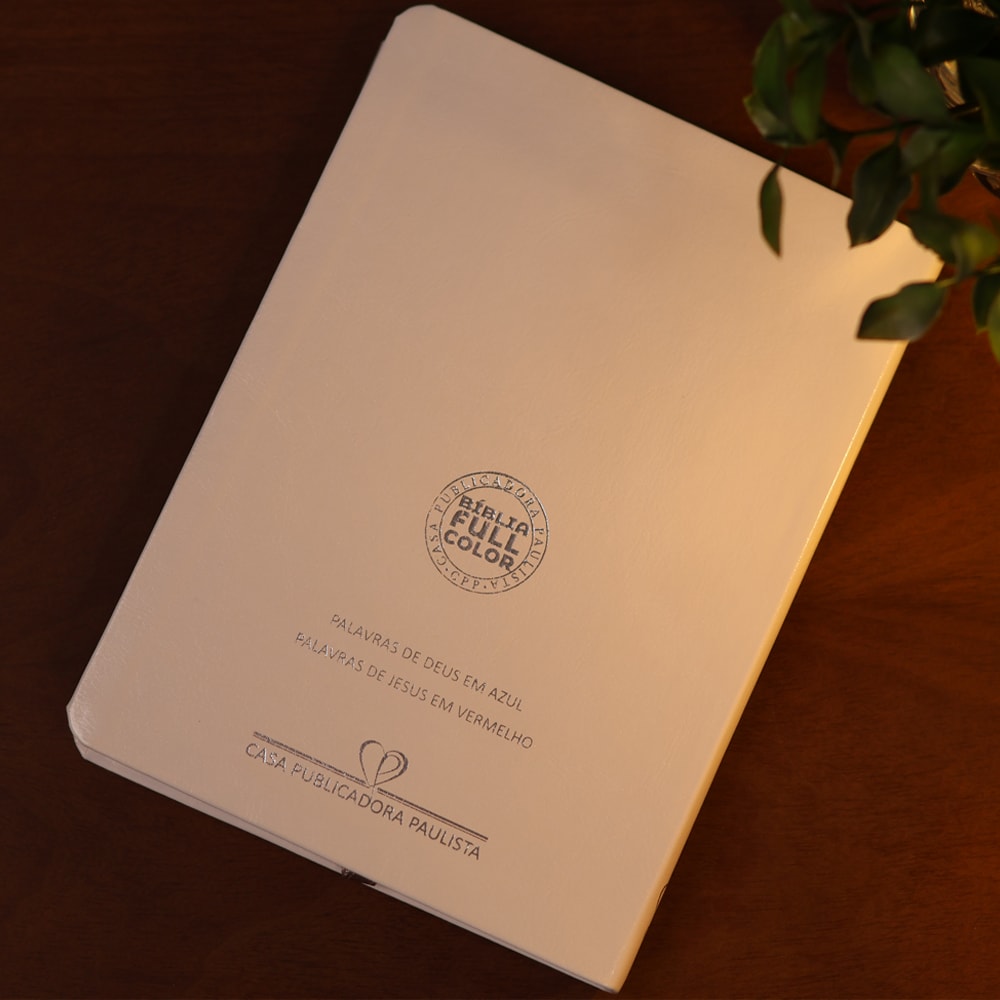 Bíblia Slim | Letra Normal | NVA | Capa Premium Ramo de Flores Branco