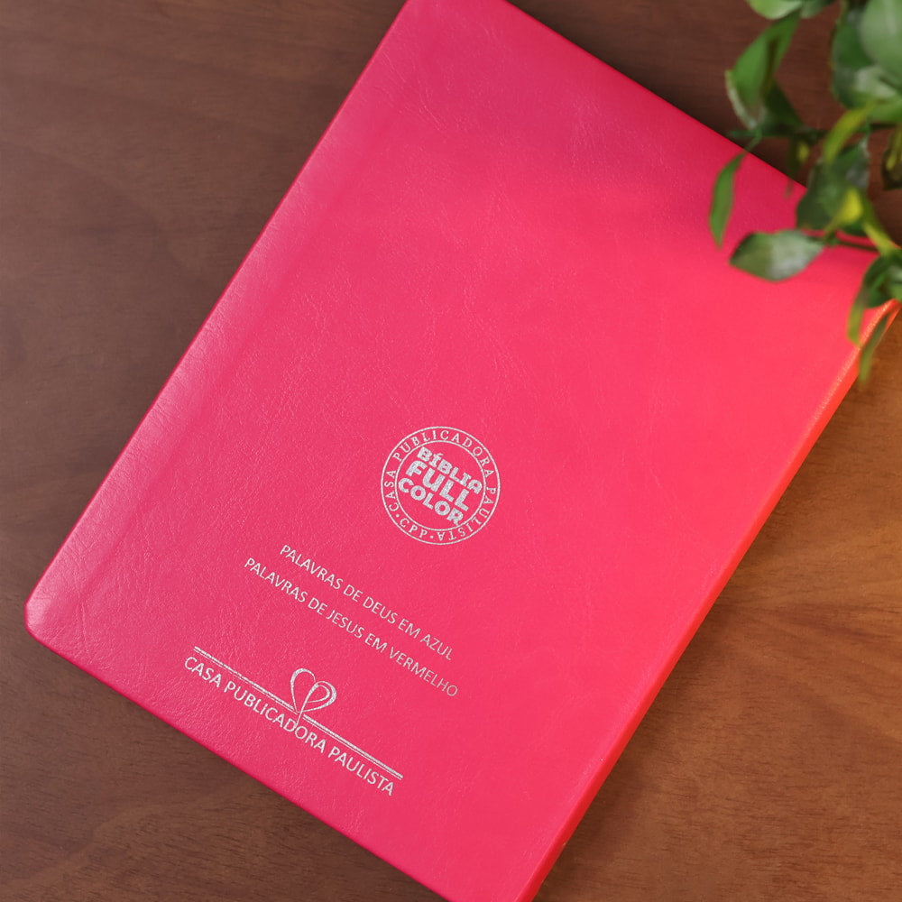 Bíblia Slim | Letra Normal | NVA | Capa Premium Luxo Minimalista Pink