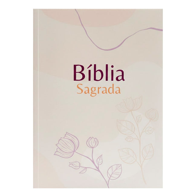 Bíblia Sagrada Flores | NVA | Capa Brochura