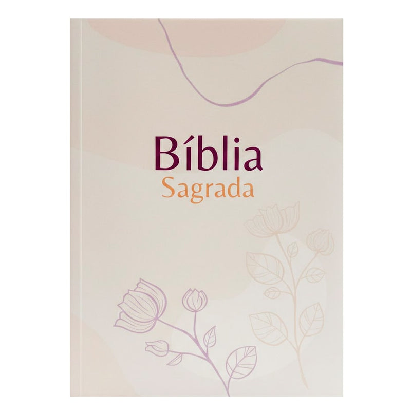 Bíblia Sagrada Flores | NVA | Capa Brochura