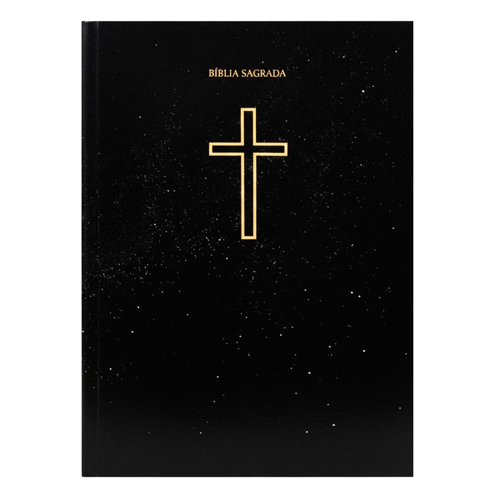 Bíblia Sagrada Salvos Pela Graça | NVA | Capa Brochura Preta